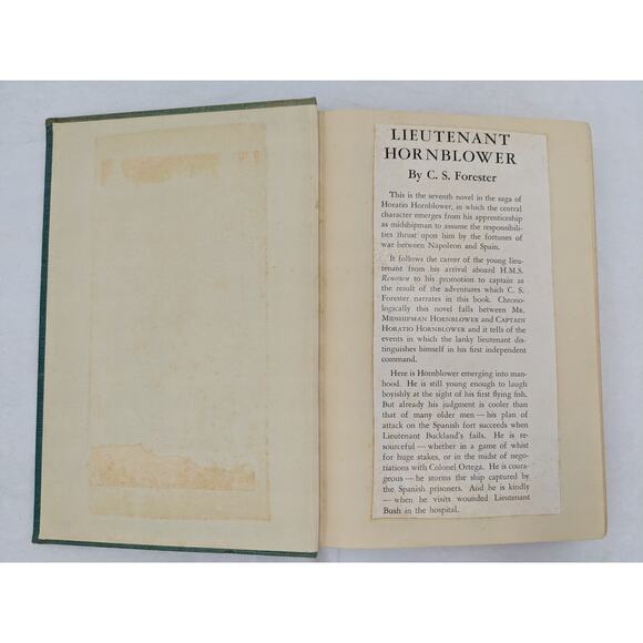 Lieutenant Hornblower C.S. Forester Sea Adventure Fiction Vintage Hardcover 1952 - Picture 14 of 16